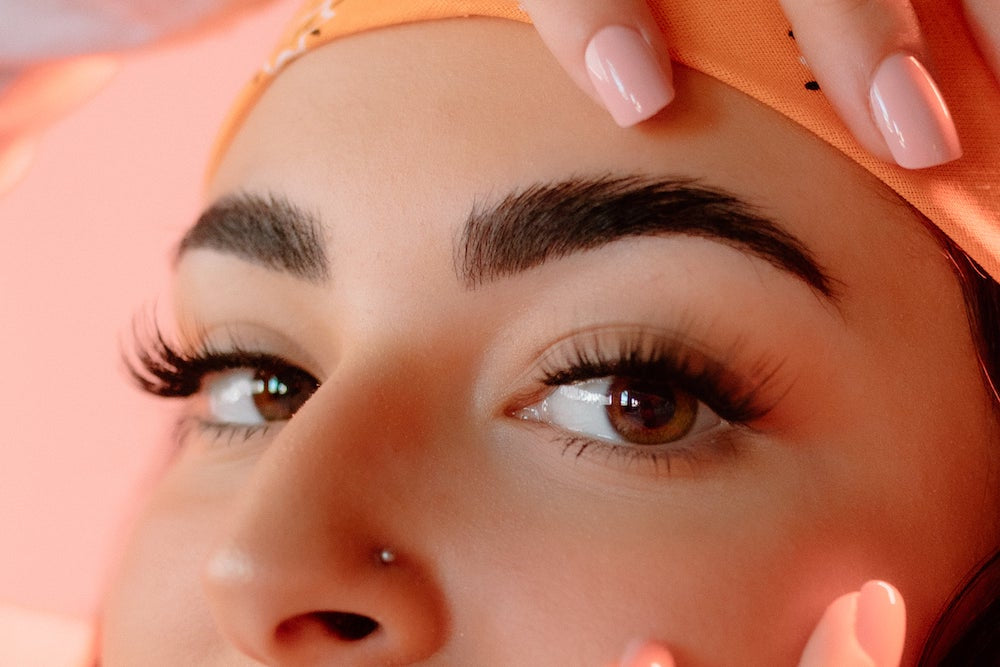 closeup of woman's eyebrows, estheticians in Phoenix